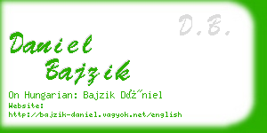 daniel bajzik business card